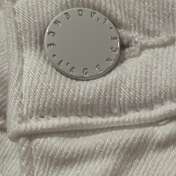 L’agence "Houston" High Rise wide-leg cropped jeans in white - Picture 8 of 15